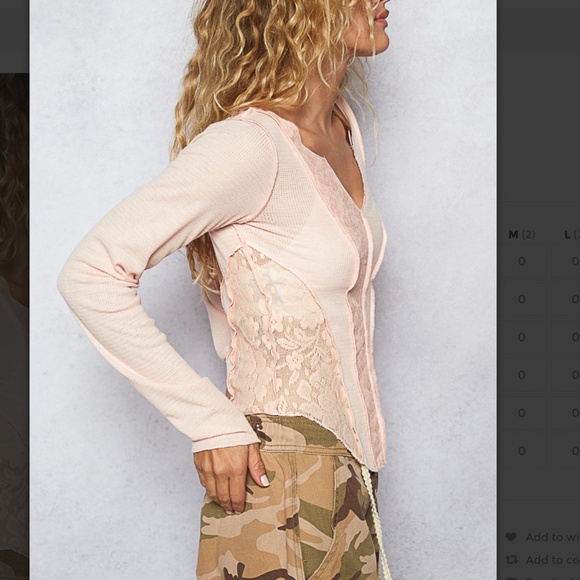 POL Women's Pink Long Sleeve Top NWOT - Picture 3 of 4